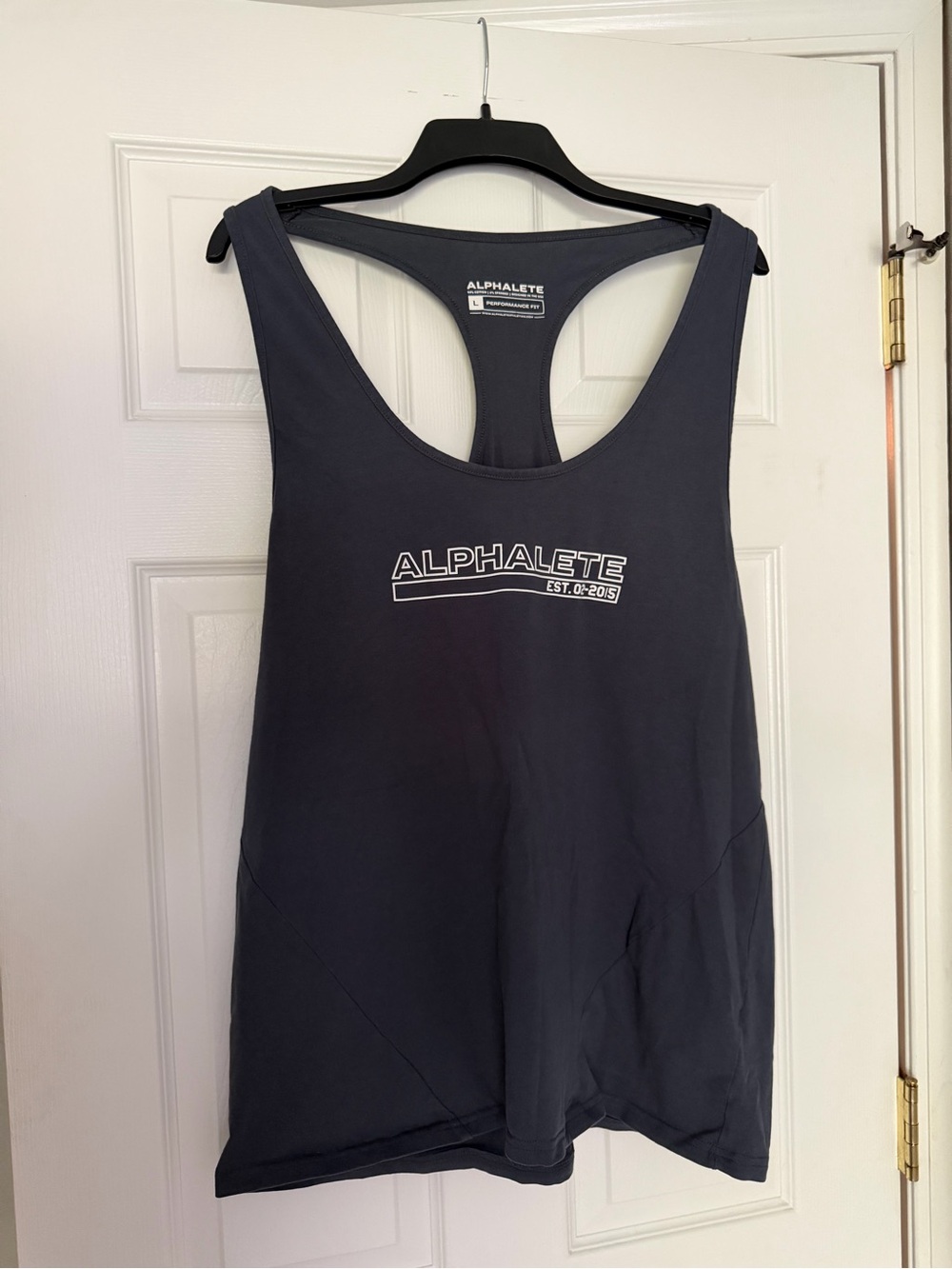 Alphalete Racerback Tank Top - Charcoal Gray
